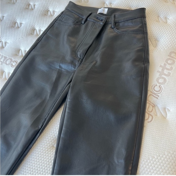 Aritzia Wilfred Melina Vegan Leather Pants SZ 2 - Picture 9 of 9